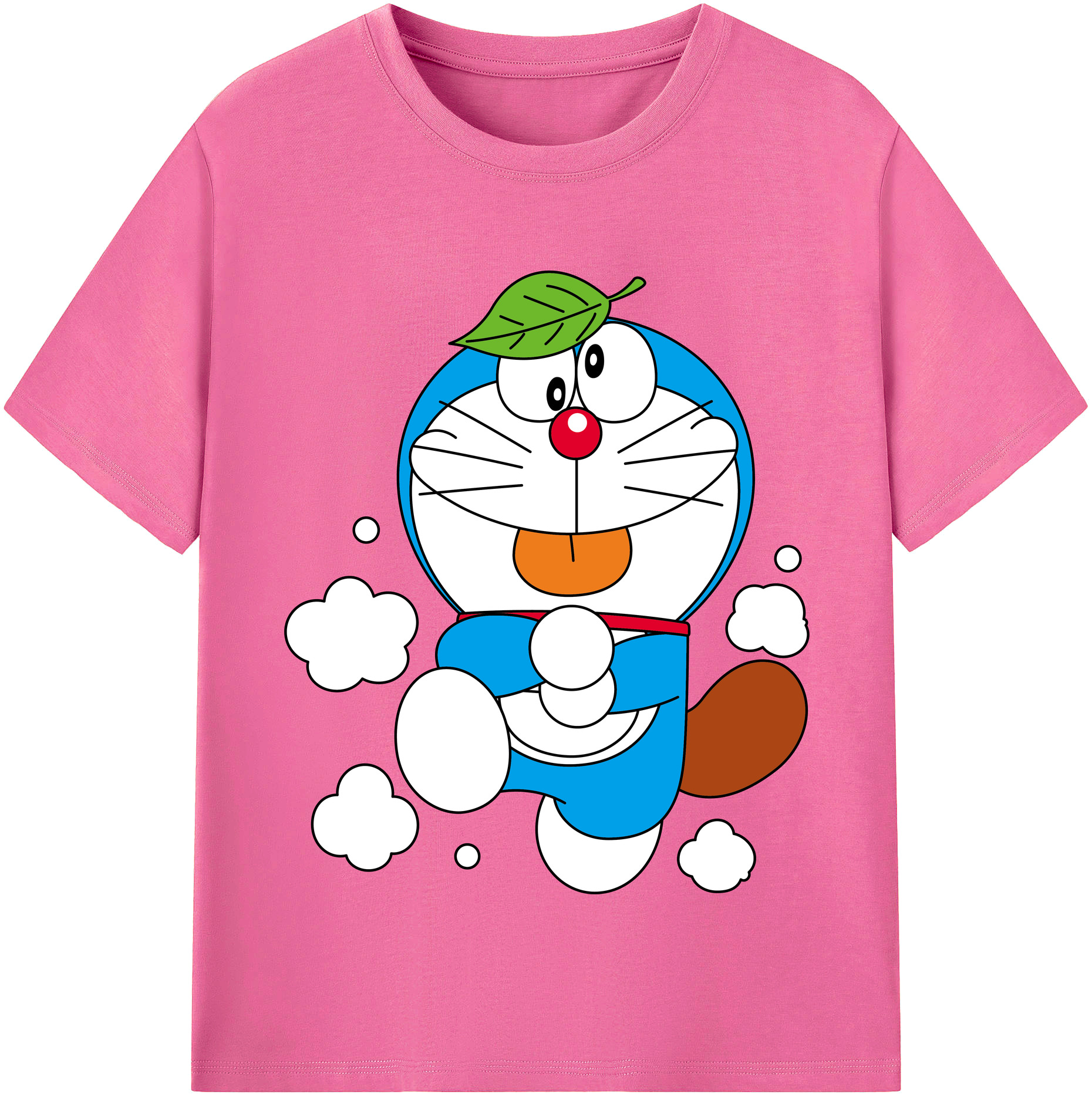 （画像用） ドラえもん Doraemon レディースカジュアルプリントTシャツ（綿100％）